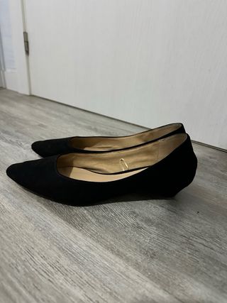 Zapatos planos negros talla 39