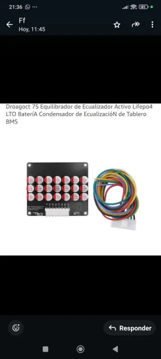 Placa BMS 7S Lifepo4 LTO Activo