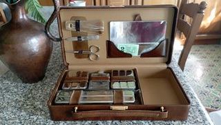 Beauty case da uomo in pelle