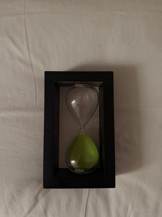 Reloj de arena decorativo