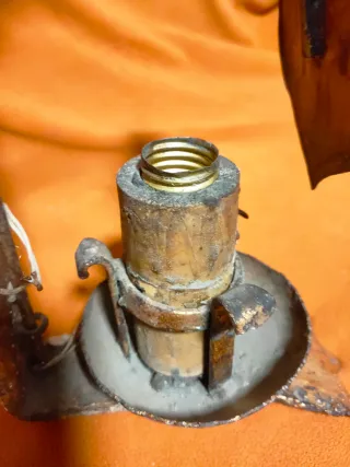 Aplique forja antiguo escudo metal