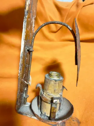 Aplique forja antiguo escudo metal