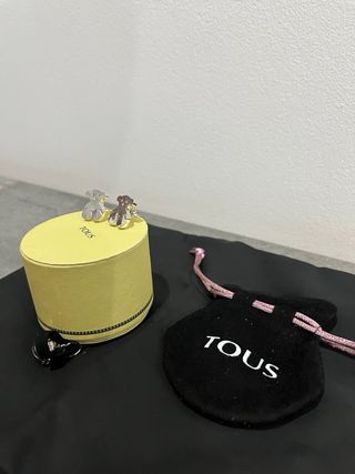 Pendientes Tous Oso Marrón y Plata