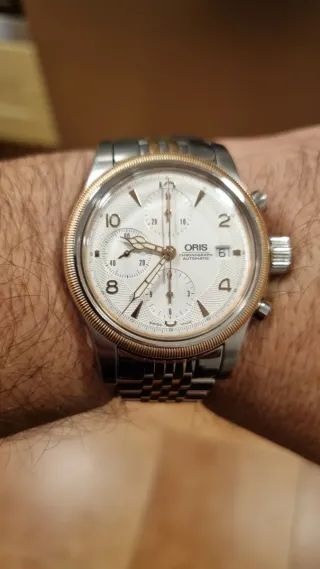 Reloj Oris Big Crown Cronógrafo Acero y Oro