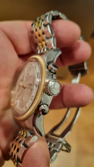 Reloj Oris Big Crown Cronógrafo Acero y Oro