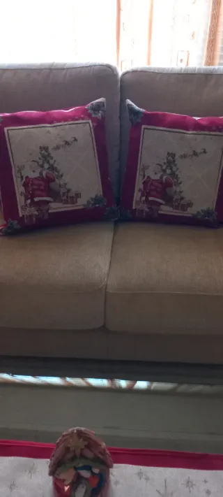 Coordinato Natalizio in gobelin. Nuovo.