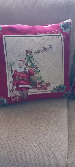 Coordinato Natalizio in gobelin. Nuovo.