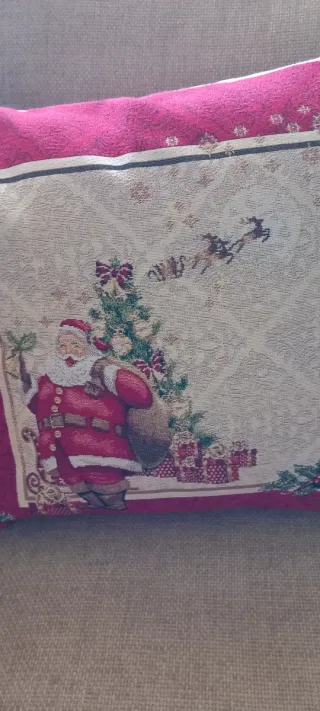 Coordinato Natalizio in gobelin. Nuovo.