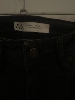 Pantalón vaquero negro hombre talla 40