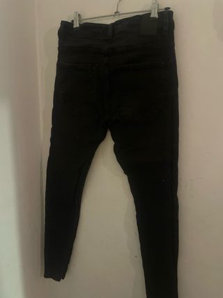 Pantalón vaquero negro hombre talla 40