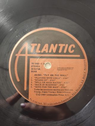 AC/DC Fly On The Wall LP 1985 España