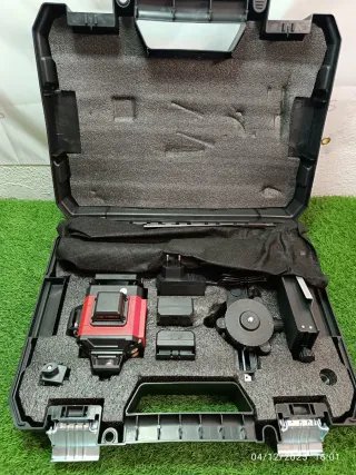 Nivel Láser 16 Líneas Verde 4D Trípode y 2 Bateria