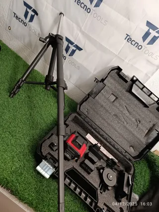 Nivel Láser 16 Líneas Verde 4D Trípode y 2 Bateria