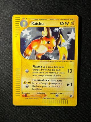 Raichu Carta Pokémon holo 25/165