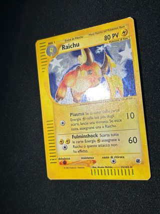 Raichu Carta Pokémon holo 25/165
