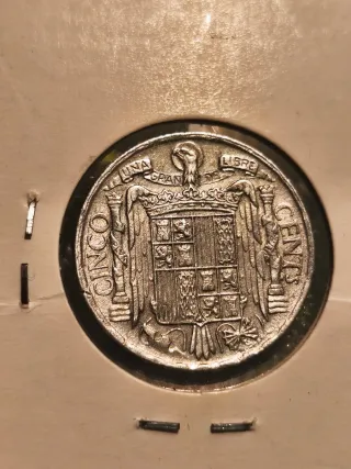 5 Céntimos España 1953 PLVS ULTRA