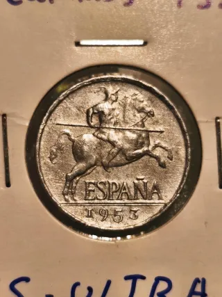 5 Céntimos España 1953 PLVS ULTRA