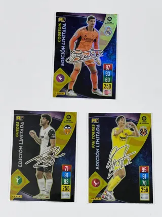 3 Cromos Adrenalyn XL Edición Limitada Firmados
