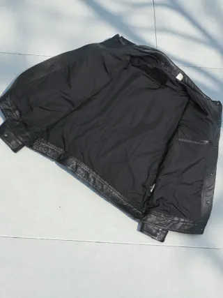 Cazadora Cuero Búfalo Levi's Negra Talla XXL