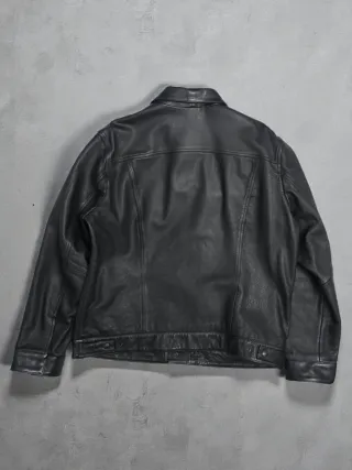Cazadora Cuero Búfalo Levi's Negra Talla XXL
