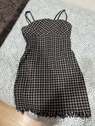 Vestido cuadros tirantes