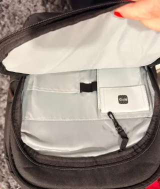 Mochila de trabajo RFID negra y gris