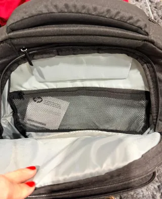 Mochila de trabajo RFID negra y gris