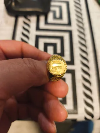 Sello oro 18k inicial J 9,20g talla grande