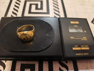 Sello oro 18k inicial J 9,20g talla grande