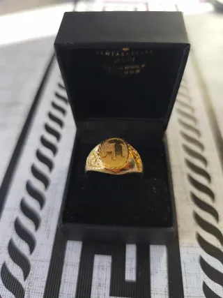 Sello oro 18k inicial J 9,20g talla grande