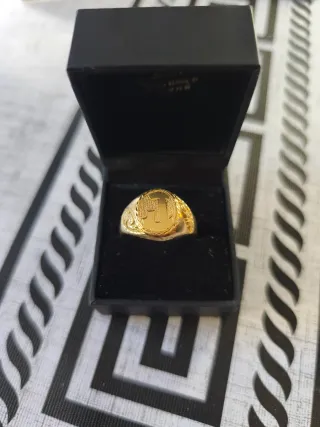 Sello oro 18k inicial J 9,20g talla grande