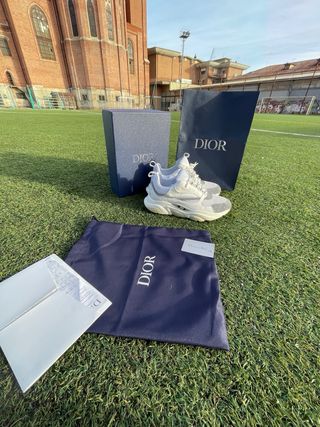 Dior B22 Sneakers Grigio Bianco