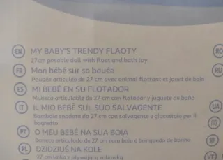 Muñeca My Baby's Trendy Flaoty con Flamenco