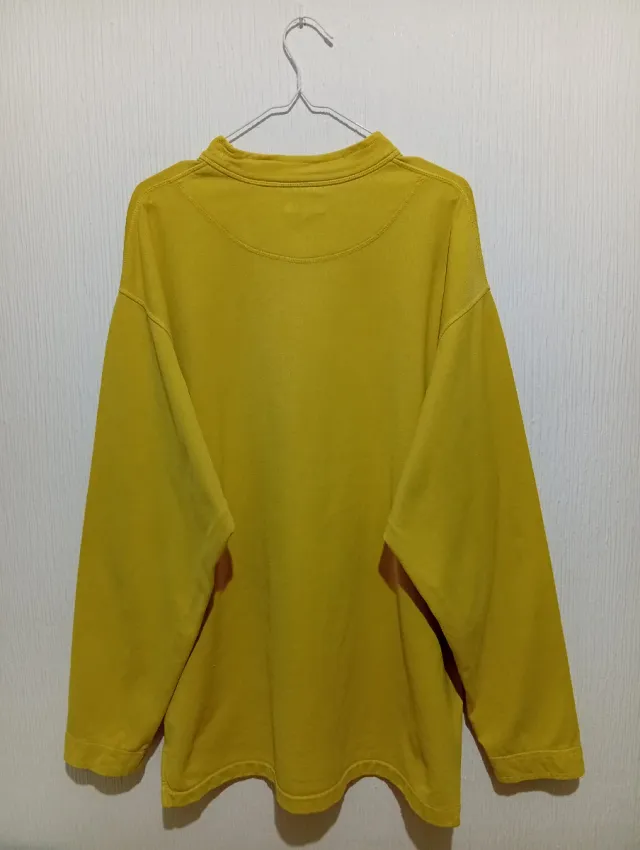 Sudadera vintage Hugo Boss amarilla Talla XL