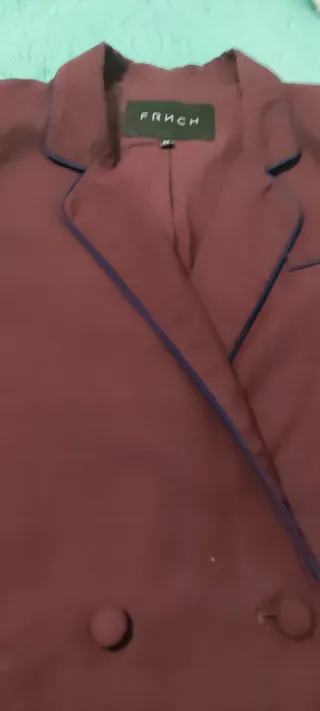 Traje pantalón FRNCH granate talla M