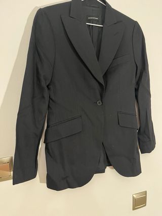 Blazer Massimo Dutti Negro