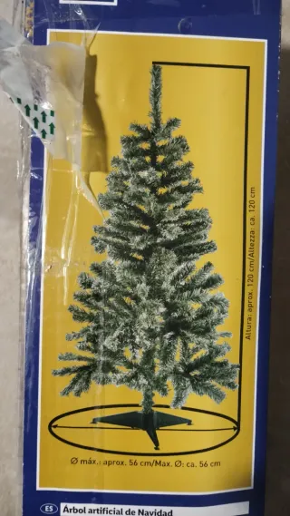 Árbol de Navidad nevado Livarno Home 120cm