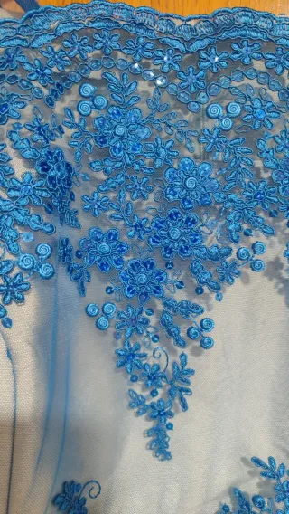 Vestido fiesta Evasse azul talla