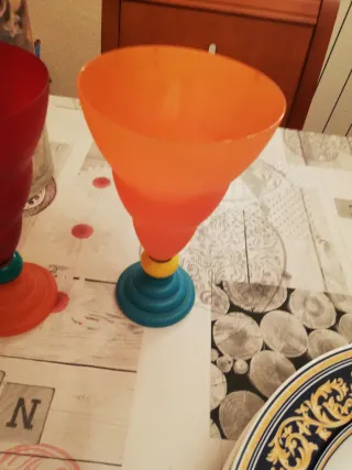 Copas de cristal fino de colores