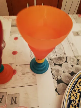 Copas de cristal fino de colores