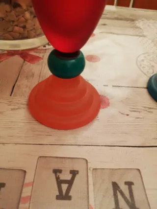 Copas de cristal fino de colores