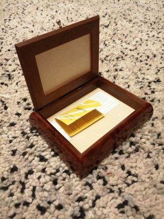 Caja joyero madera y plata floral