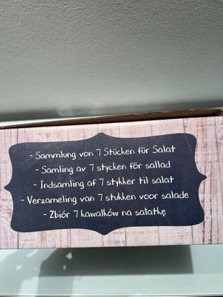 Set 7 pezzi in bambù per insalata