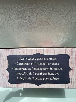 Set 7 pezzi in bambù per insalata