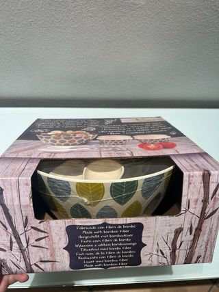 Set 7 pezzi in bambù per insalata