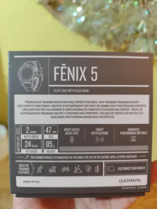 Reloj Garmin Fenix 5 Negro/Plata