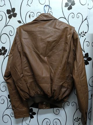 Chaqueta de cuero PETROL Marrón