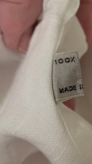 Camisa de lino Brioni blanca