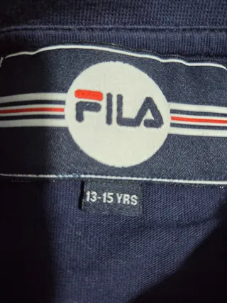 Camiseta Fila Azul y Roja