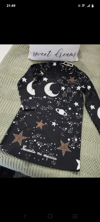 Vestido Anabelee Estrellas Luna Talla S
